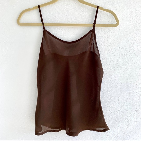 Apt. 9 | Tops | Apt 9 Sheer Brown Camisole | Poshmark